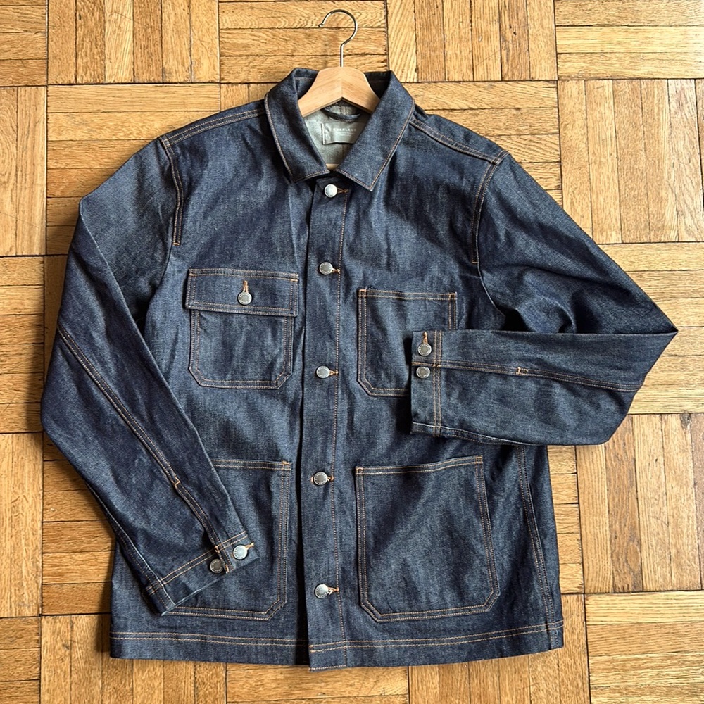 Fashionable Everlane Denim Core Jacket dark cool denim